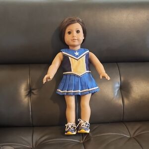 American Girl Doll With Cheerleader Outfit